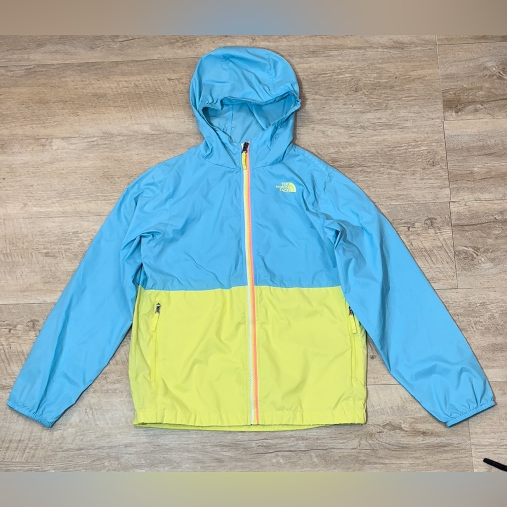 The North Face Girl’s Nylon Full Zip Windbreaker Hoodie Size Large (14-16)